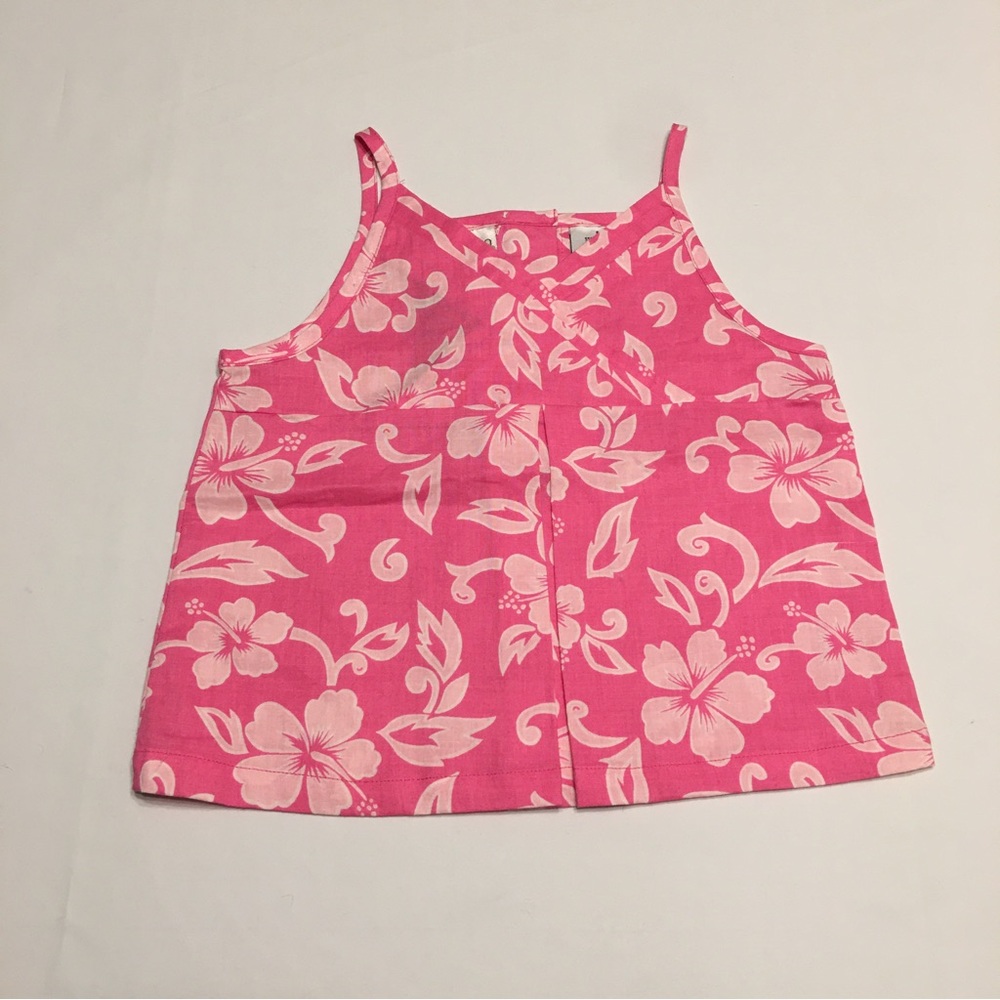Beluga New York Pink Floral Tank Top Girls 6